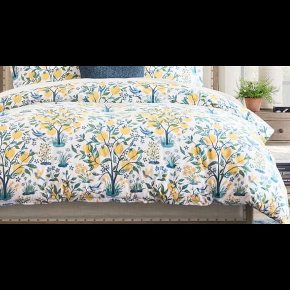 Pottery Barn Bedding Capri Lemon Duvet Cover Poshmark